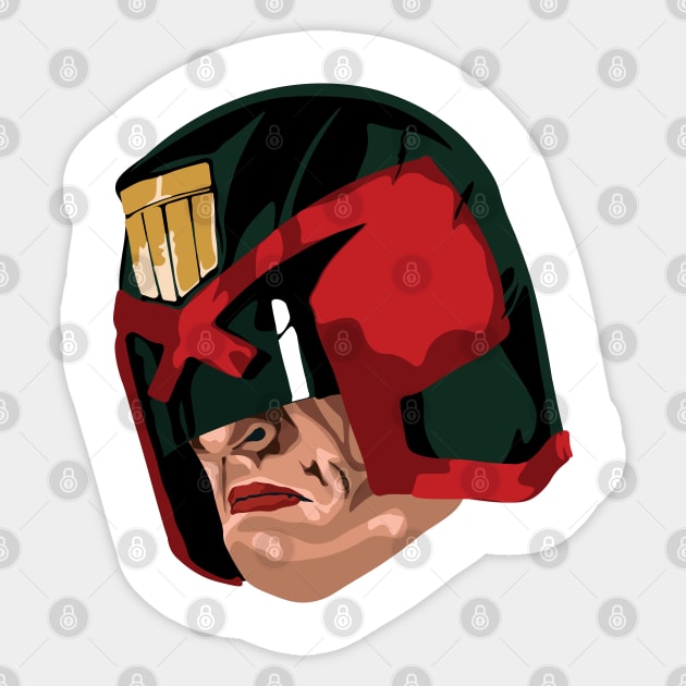 Dredd Sticker by FutureSpaceDesigns